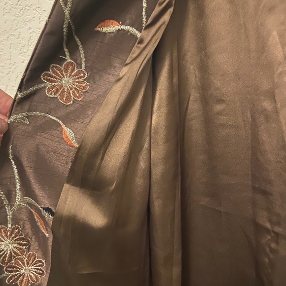 Victor Costa Mid Length Embroidered Floral Jacket Medium - Picture 6 of 6